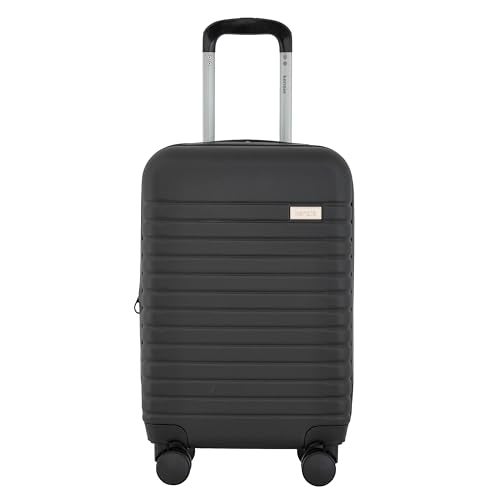 kensie 20" Graceful Hardside Carry-On Luggage, Black - Image 5