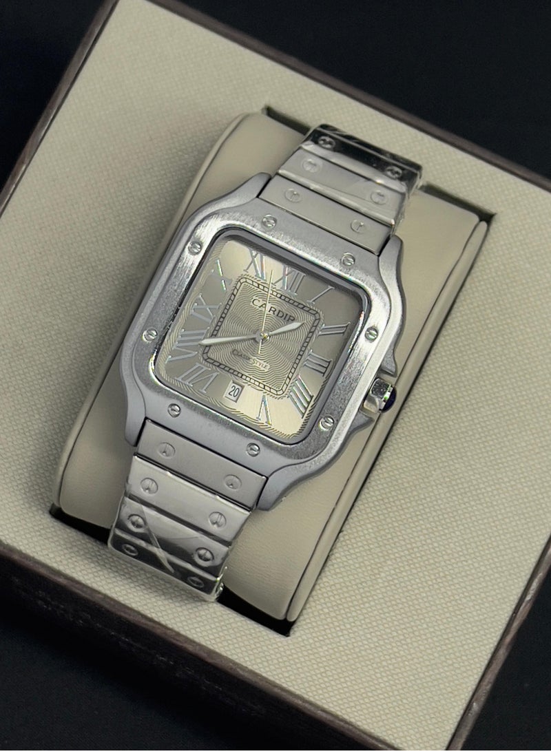 Modern CARDIR watch with a contemporary design of Latin letters