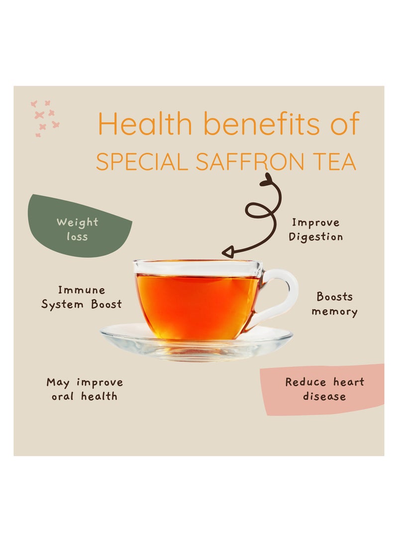 Haya's Closet Haya Royal Special Saffron 20 Pyramid Tea Bag- with Iranian Saffron  - Image 3