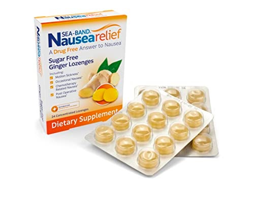 Sea-Band Ginger Lozenges, Drug and Sugar Free, for Motion Sickness and Nausea Relief* - Image 1