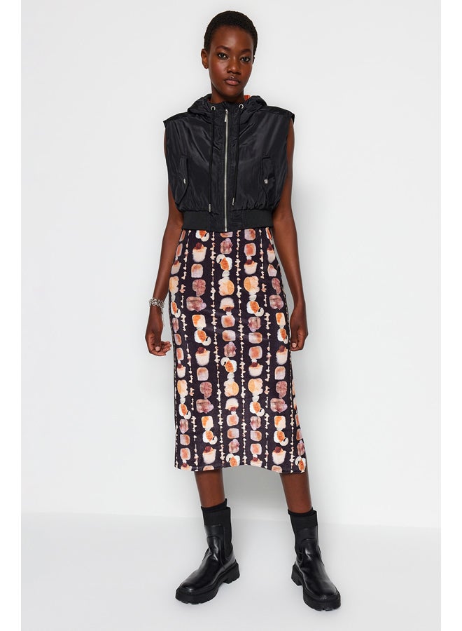 trendyol Women's Patterned Midi Skirt  - Image 4