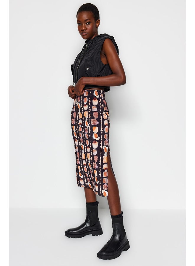 trendyol Women's Patterned Midi Skirt  - Image 5