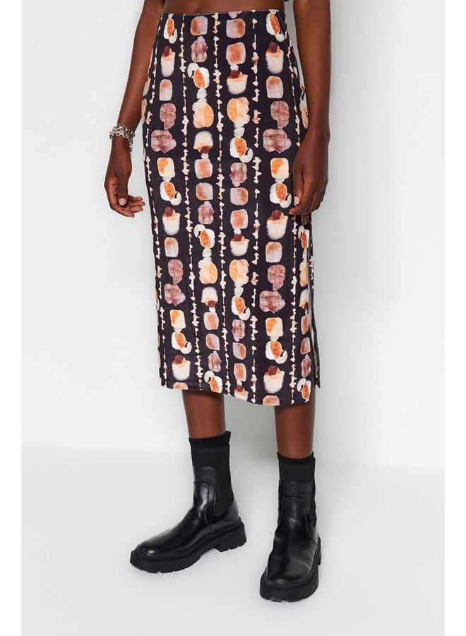 trendyol Women's Patterned Midi Skirt  - Image 3