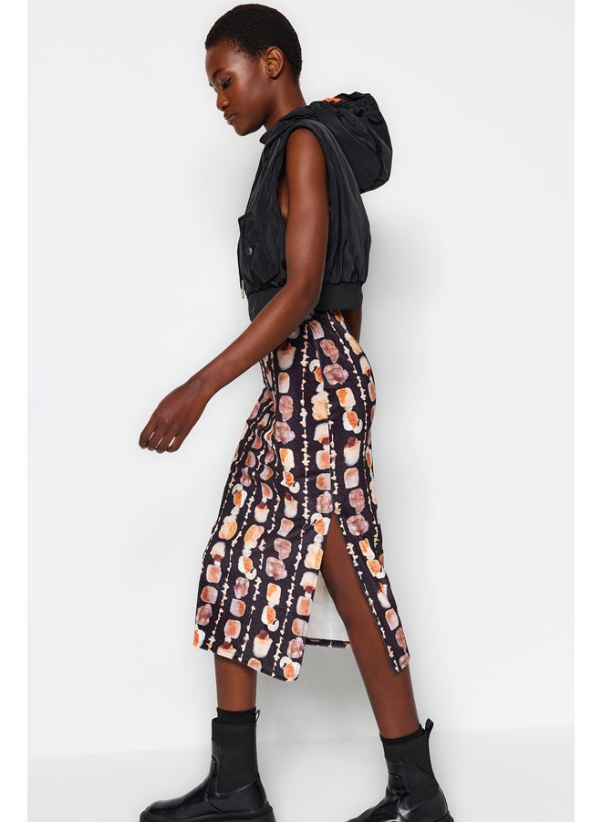 trendyol Women's Patterned Midi Skirt  - Image 1