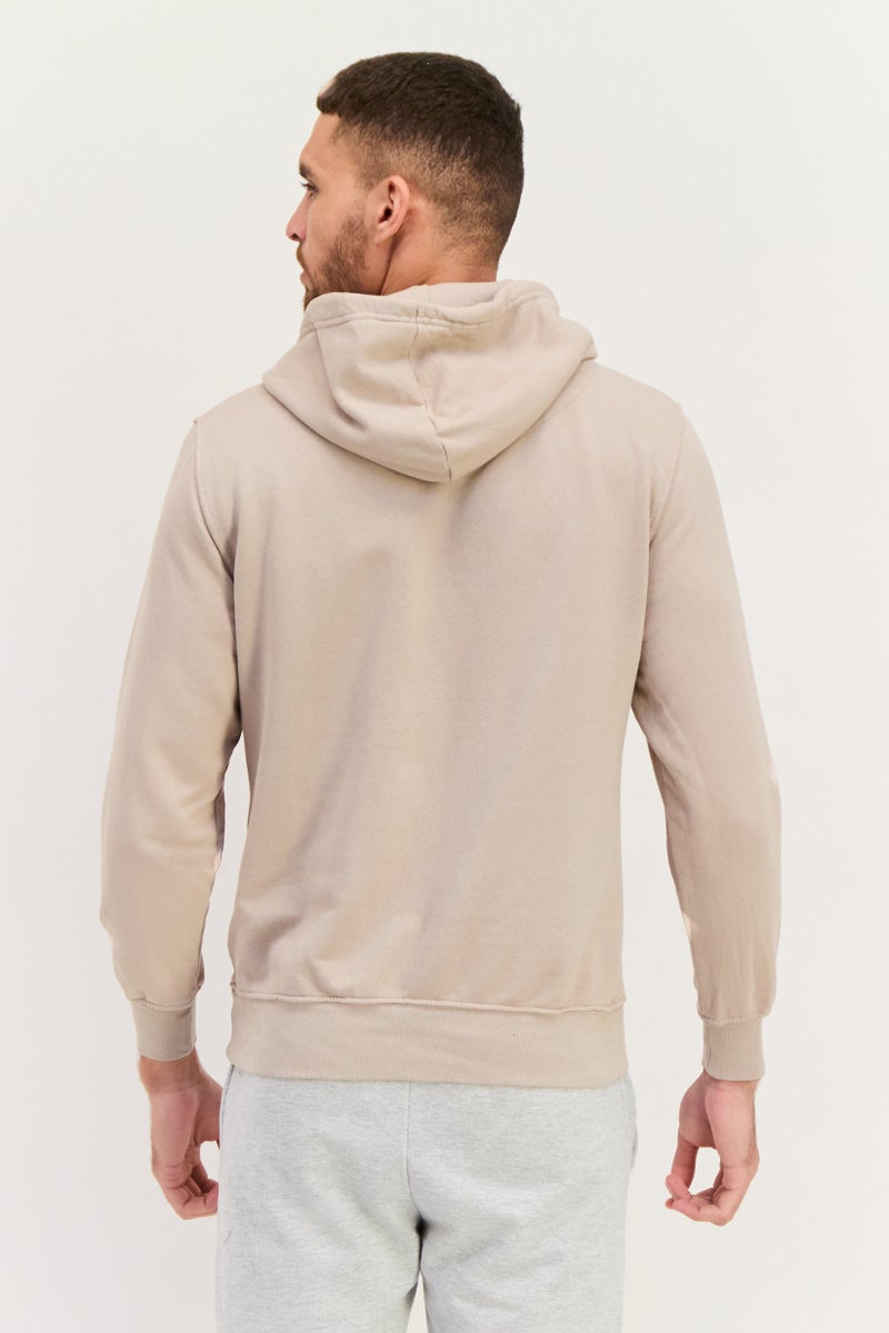 Paperbacks Men Hooded Plain Long Sleeves Sweatshirt, Hash Grey - Image 3