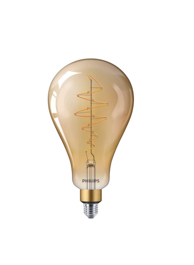 Philips Filament LED Bulb 7 Equivalent 40W, Warm giant E27 A160 GOLD DIM - Image 1