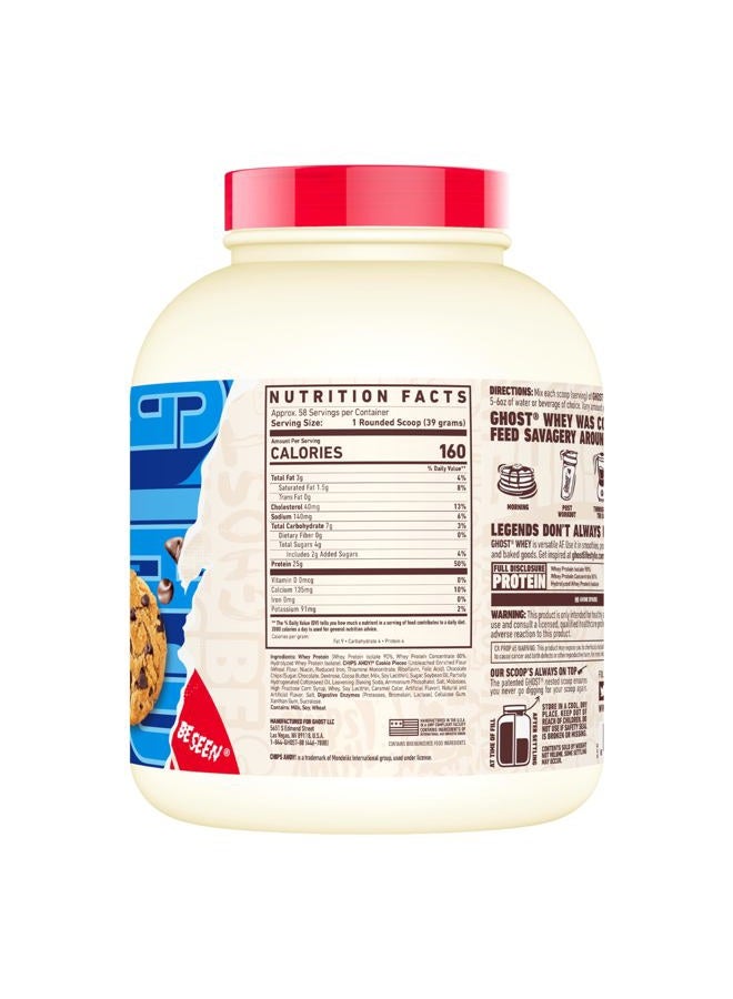 Ghost Whey Protein Powder, Chips Ahoy - 5LB Tub, 25G of Protein - Chocolate Chip Cookie Flavored Isolate, Concentrate & Hydrolyzed Whey Protein Blend - Image 2