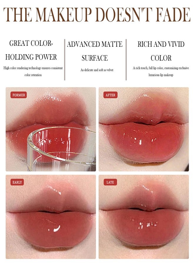 RCSCBC Transferproof Color Changing Lipstick,Gold Crystal Lipstick Color Changing Long Lasting,Vitamin E Nourishing For Cracked & Dry Lips (01) - Image 4