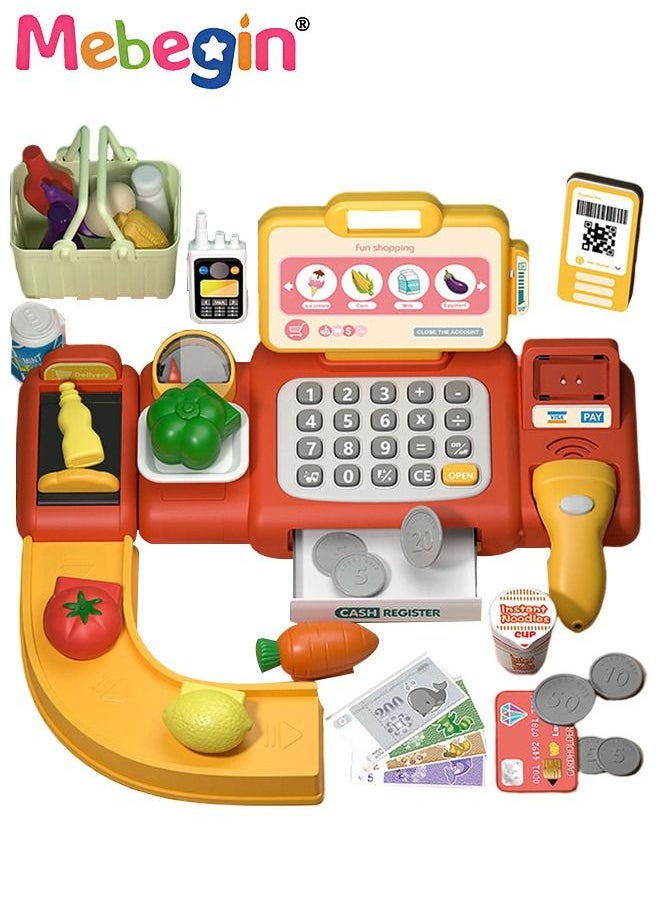 Kids Cashier Register Set with Scanner, Walkie-talkie and Other Rich Accessaries, Cashier Machine with Intercom and Calculation Function and Sound, Creative Play House Toys, Educational Gift for Kids, Made of Non-toxic Plastic, 3 AA Batteries Required(Not Included) - pzsku/Z99AF418F7BDC17C06F48Z/45/_/1681728879/91a112d4-debf-49d1-83d6-614ca64434a9