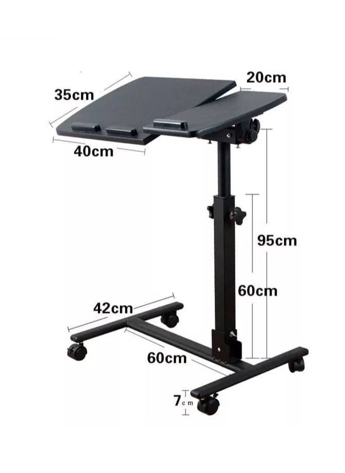 Generic - Adjustable and foldable movable metal laptop table - Image 1