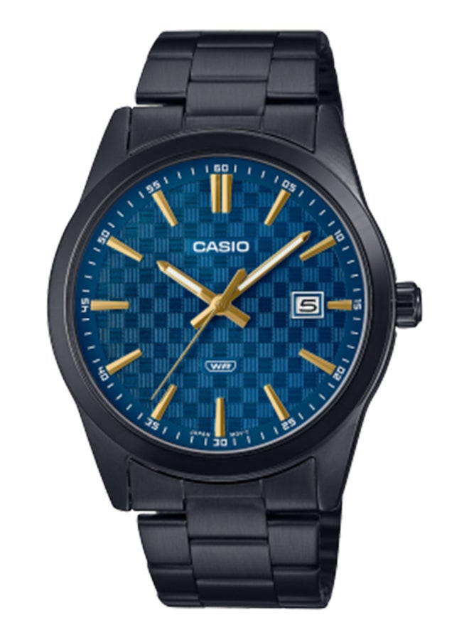 CASIO Men's Analog Round Shape Stainless Steel Wrist Watch MTP-VD03B-2A - 41 Mm
