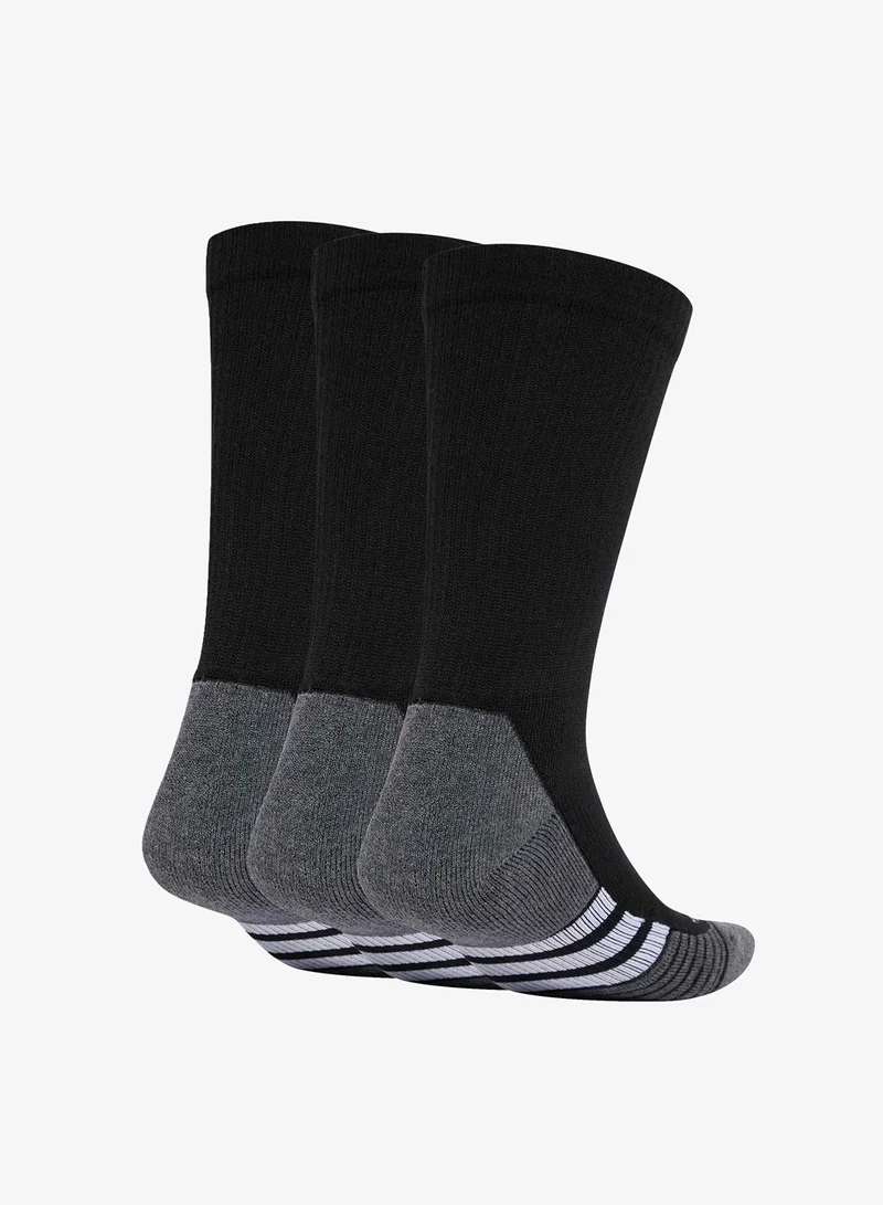 Adidas 3 Pack Performance Cushioned Crew Socks