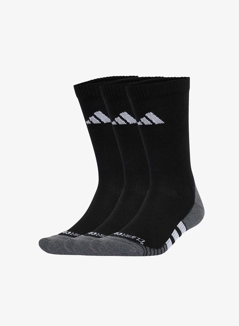 Adidas 3 Pack Performance Cushioned Crew Socks