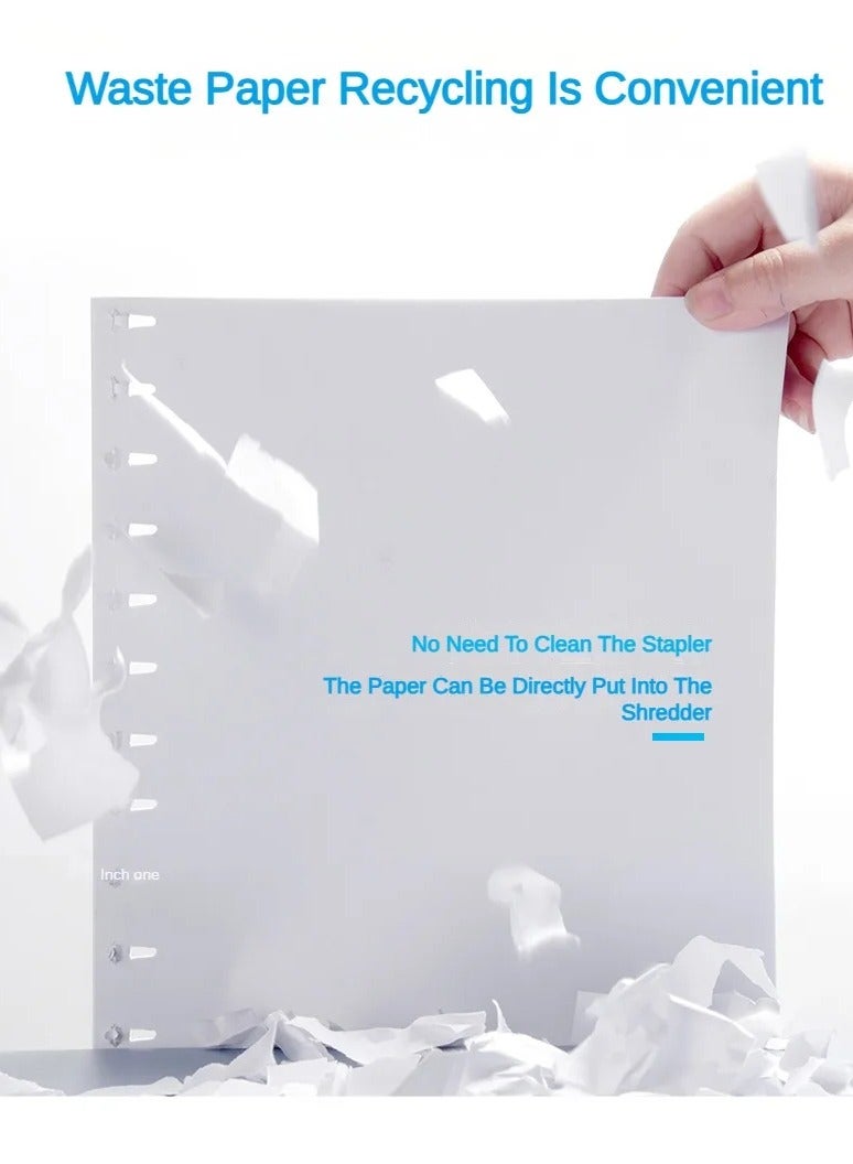 كيه دبليو تريو دباسة ورق KW-triO بدون دبابيس، دباسة بلاستيكية محمولة بدون دبابيس، تجليد 8 ورقات من الورق، لوازم مكتبية - Image 5