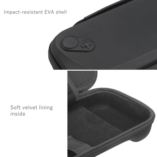 Digi-Tatoo Carrying Case Compatible with 2025 Asus ROG Xbox Ally/ Ally X 7" & Accessories, Shockproof Scratch-Proof Travel-Friendly Protective Hard Shell Suitcase - Black - Image 5