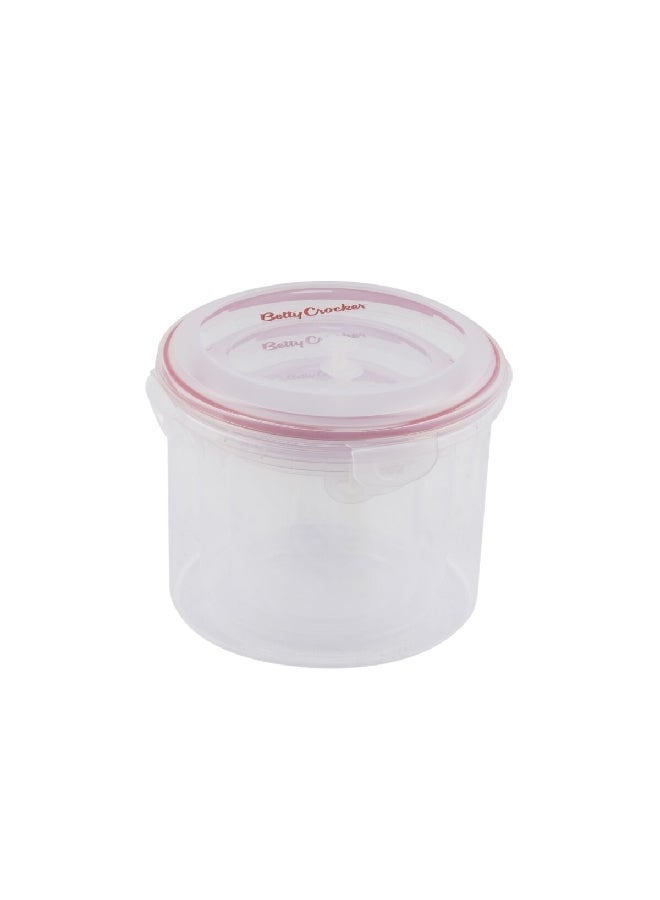 بيتي كروكر BC5022 طقم حاويات تخزين طعام أسطوانية من البولي بروبيلين 3 قطع شفاف وأحمر 19 × 15.5 × 9 سم - Image 3