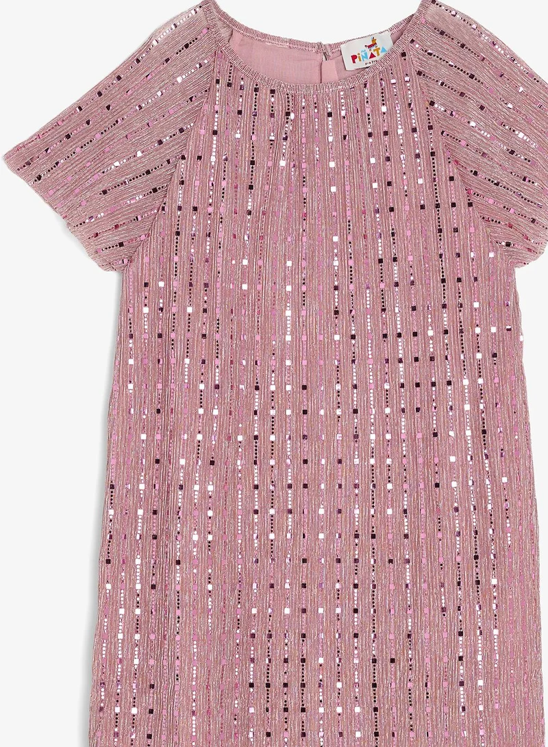 Pinata  Rose Gold Embellished Occasion Dress for Women | Best Price UAE