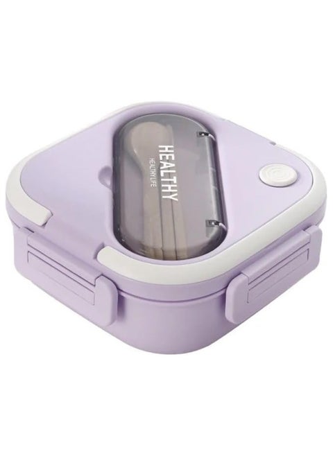 Premium Imported 3 Compartment Lunch Box Include Spoon and Fork Food Grade Microwave Safe Leak-Proof Tableware Plastic Thermal Insulation Divided