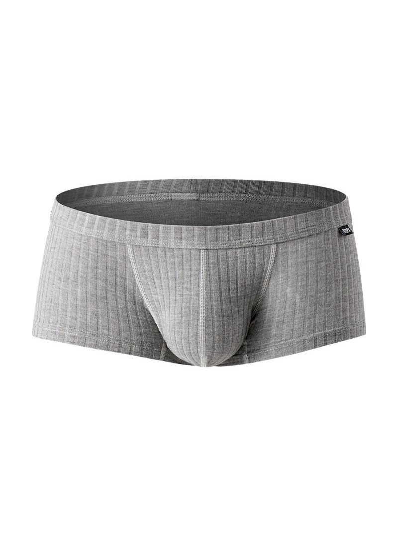 Generic - GTOPXMAN Mens U-Convex Breathable Thread Sweat Absorbing Soft Simple Cross-Border Boxer Panties Gray - Image 1