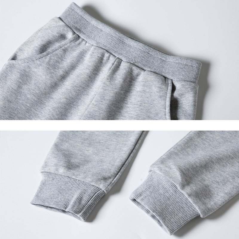 Terry Boys' Sports Pants Girls' Xizang Blue School Pants Children'S Sweatpants Big Children Primary School Uniform Pants Printing - Image 4