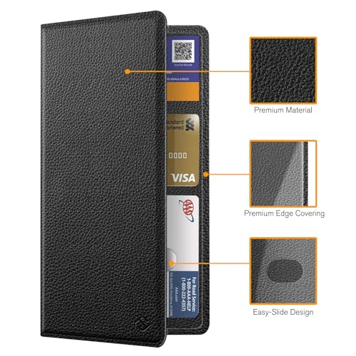 FINPAC Car Registration and Insurance Card Holder, Vehicle Glove Box Card Organizer Wallet, Automobile Accessories for Documents, License, Black - Image 3