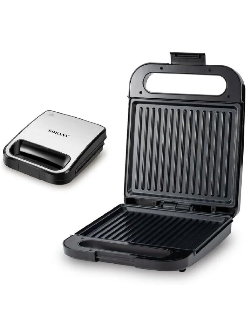 سوكاني ساندوتش ميكر سوكانى 1400وات بخامة الداخلية معدن مطلي تيفال – الخارجية استانلس في اكليرك معالج ضد الحرارة-SK-851 - Image 2
