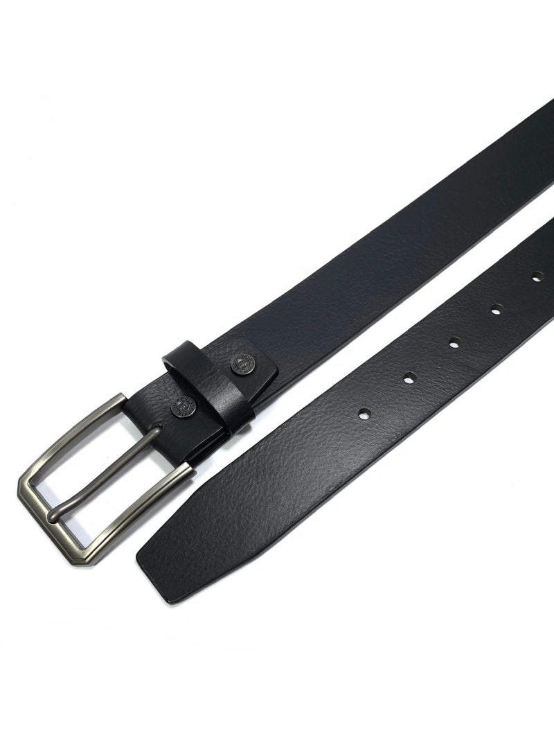 CLASSIC MILANO® Genuine Leather Belt Men in an elegant GIFT BOX; Classic Jean Belt; Belts for men Mens belt Leather; Pin Buckle 35MM - Image 2