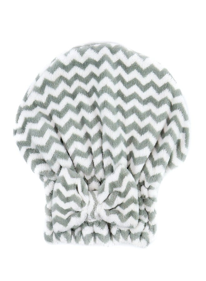 NFI essentials Microfiber Hair Towel Cap Warp Super Absorbent Wet Hair Drying Head Turban, Pookie Bow Knot for Girls Salon Quick Dry Shower with Button for Women - Image 1