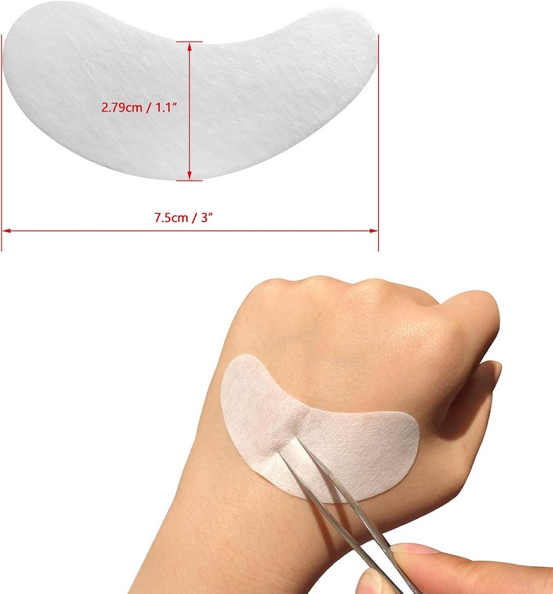 100% Naturel Eyelash Extension Under Eye Gel Pads patches kit Collagen with Aloe Vera Hydrogel Eye Patches set for Eyelash Extension Supplies Tools (50 100 150 200 300 400 Pairs) - 300 pairs - Image 4