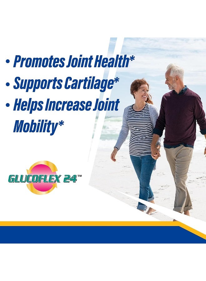 GLUCOFLEX Glucosamine & Chondroitin Sulfate With Msm, 24 Hour Joint Support, Healthy Bones, Supports Healthy Mobility, 30 Servings, 120 Count - Image 5