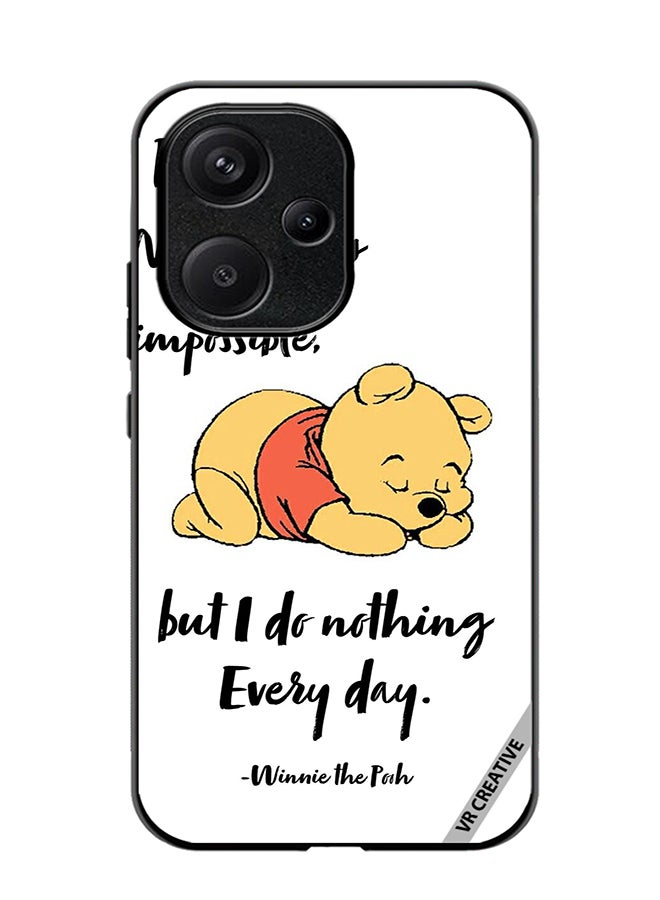 VR CREATIVE Protective Case Cover For Xiaomi Redmi 13C 5G Nothing Winnie Design Multicolour - Image 1