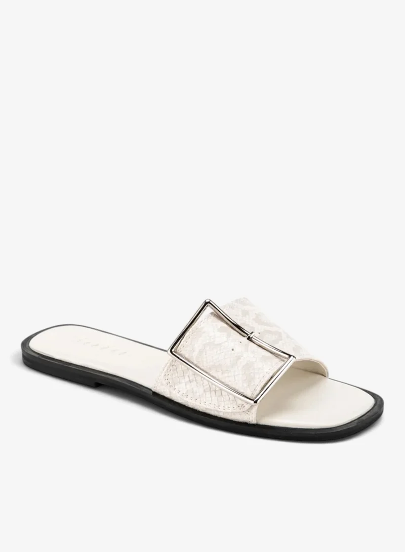 Bata Buckle Detailed Slide Sandals