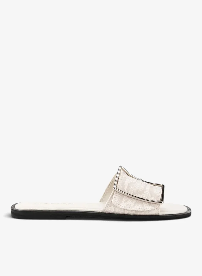 Bata Buckle Detailed Slide Sandals