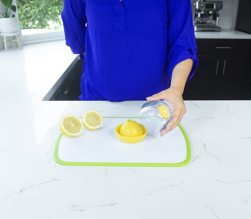 Joie Fresh Flip Pod Lemon Storage Container, Keeps Leftover Half Flavorful and Firm in Fridge, Reusable Kitchen Gadget, BPA Free, Dishwasher Safe - Image 5