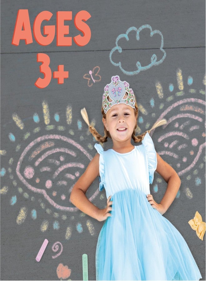 MindWare Oh So Fun! Fairy Sidewalk Chalk Set - Great Chalk For Toddlers Including Chalk Holders & Fairy Wing Stencils For Kids Ages 3+ - Image 3