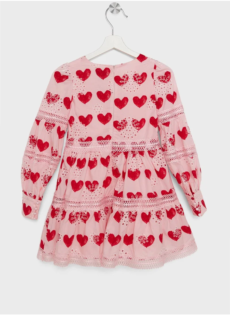 Bardot Junior Kids Venice Broderie Midi Dress