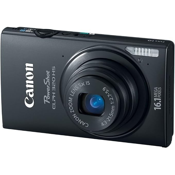 Canon ELPH 320 HS 16.1MP Digital Camera with WiFi and 5X Optical Zoom-Black 6024B001 - Image 3