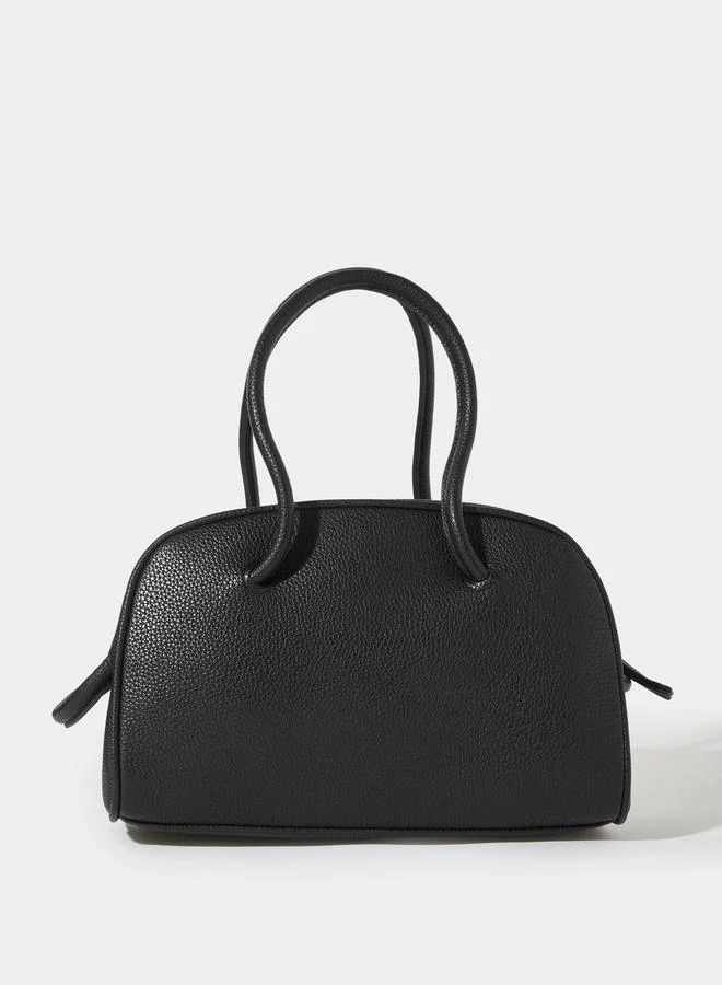 ستايلي Black Textured Knot Detail Handbag