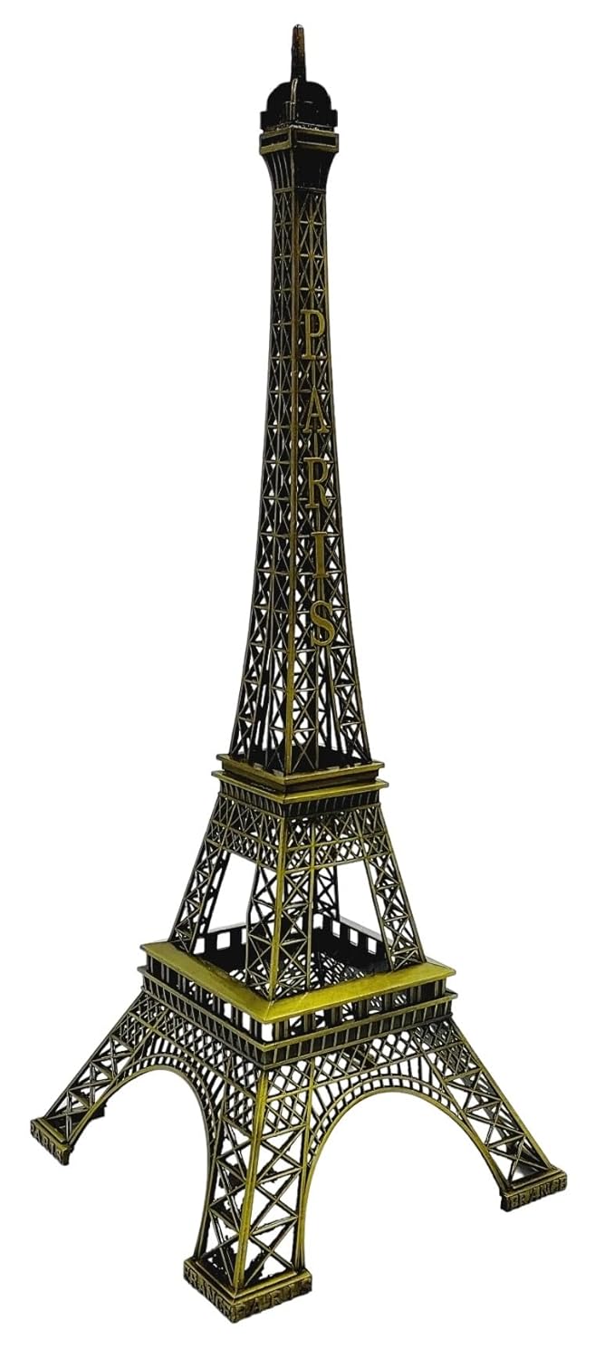 ART FLAUNTS Metal Eiffel Tower Antique Vintage Statue for Room Office Decorative Showpeice for Home Desk Decor Table Stand Holder - Image 4