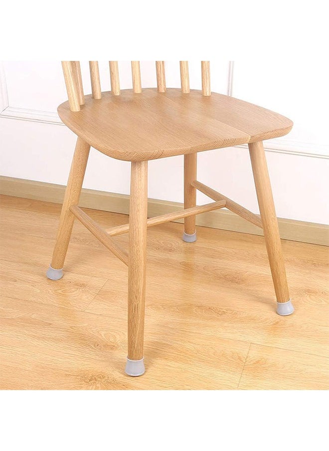 Generic - Furniture Legs Caps Chair Leg Protectors Cover 8 Pcs Lot Table Chair Leg Mat Silicone Non-Slip Table Chair Leg Caps Foot Protection Bottom Cover Pads Wood Furniture Cups Grey - Image 1