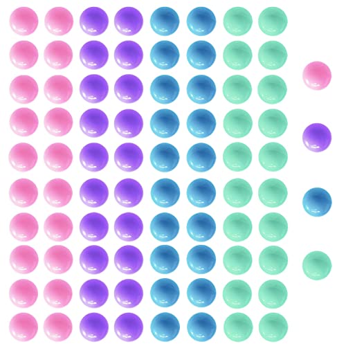 Hotusi 80Pcs Game Replacement Marbles Balls Compatible with Hungry Hungry Hippos4 Colors - Image 1