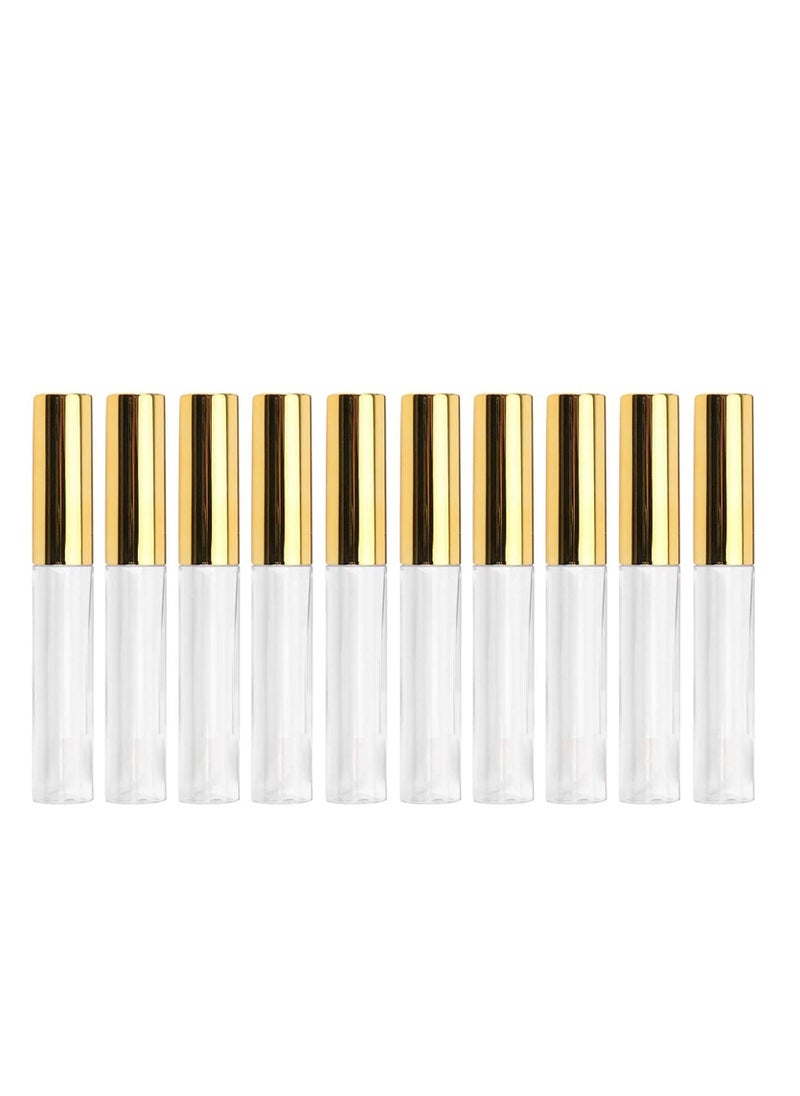 SYOSI - Lip Gloss Tubes Empty 10ML Mini Plastic Refillable Lip Glaze Container Balm Tube for Makeup Travel Bulk with Empty Lipstick Bottles Cosmetic Supplies for Lipstick Samples DIY 10PCS - Image 1