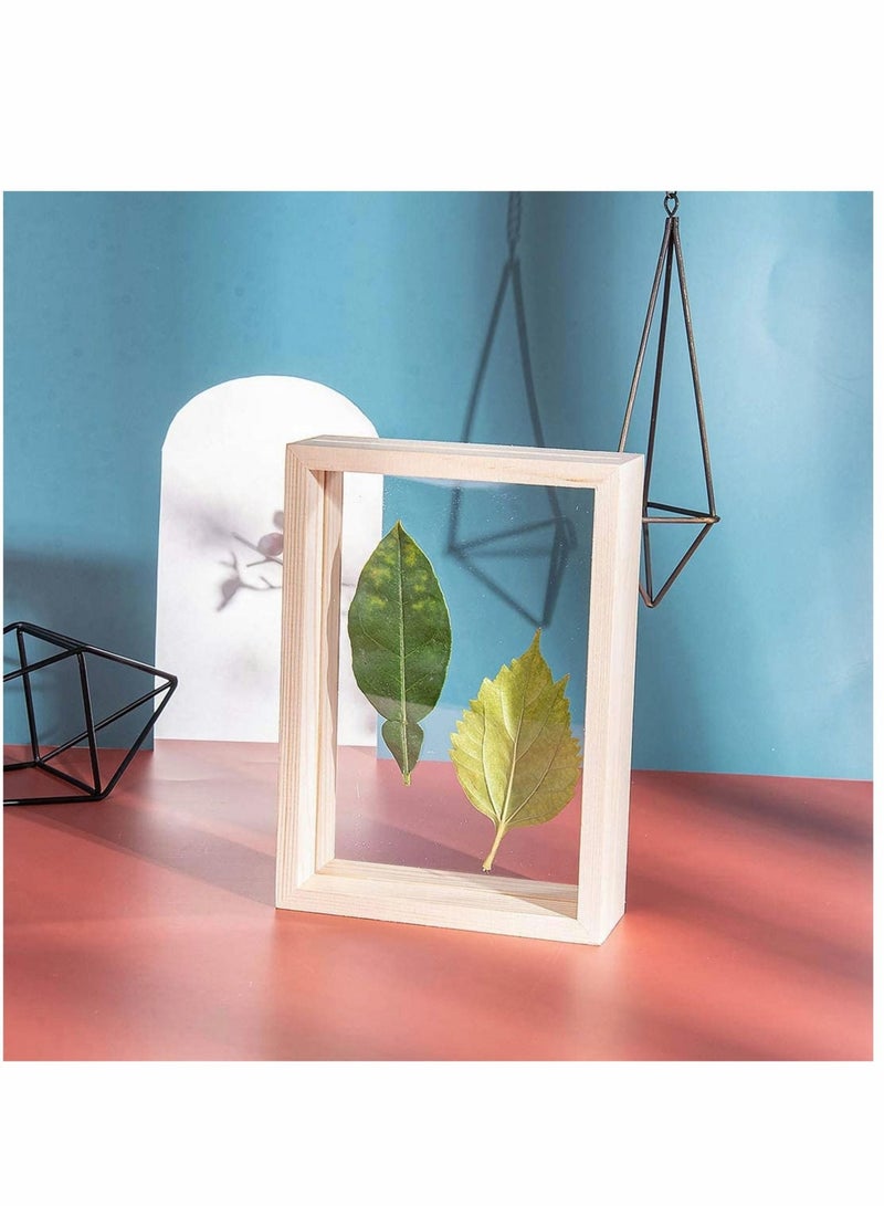 Captaintech 4.5x6.5 Inch Picture Frames, Wooden Photo Frames Bulk, Double Side Pressed Flower Plant Specimen Herbarium Clip for Tabletop Display Decoration, 2 Pack - Image 4