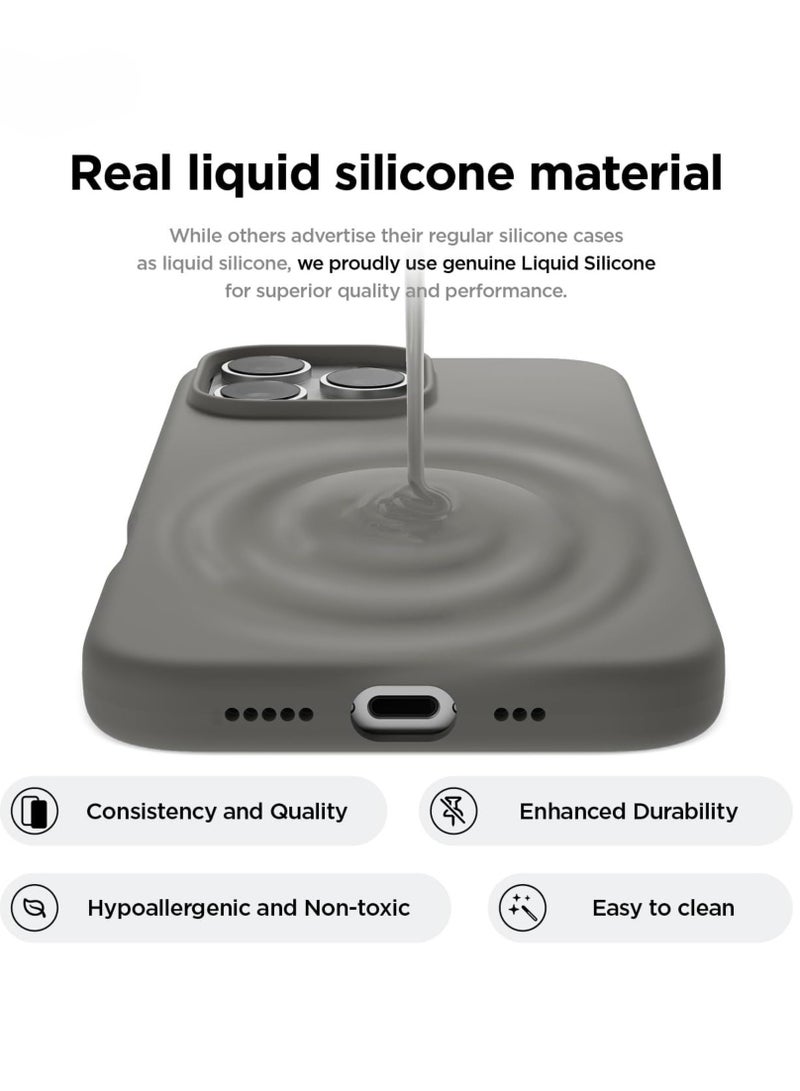 إلترازون iPhone 16 Pro Case Cover - Full Body Protection, Shockproof, Slim, Anti-Scratch, Soft Microfiber Lining (Space Grey) - Image 2