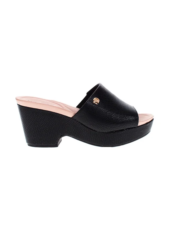 MODARE Modare Ladies Wedge Sandals Black | Made In Brazil