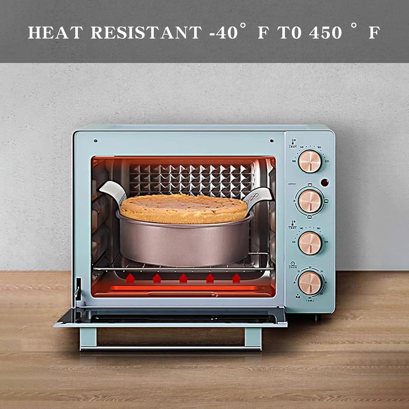 LEAYATST 2pcs Silicone Baking Mat for Dutch Oven 83 Inch Bread Baking Mat With Long Handles Baking Sling Heat Resistant NonStick Reusable Baking Liner Sheet Pad for Baking Bread Toast Dough Pastry - Image 4