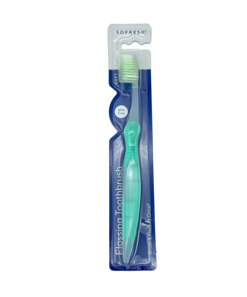 Sofresh One Sofresh Flossing Toothbrush Soft Full Size Assorted Colors - Image 5