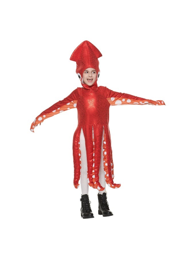 Costume For Children On Halloween Featuring Adorable Octopus From The Ocean In A Connected Form - Image 1
