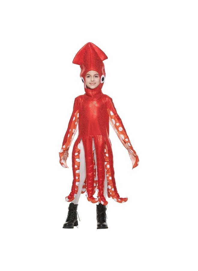 Costume For Children On Halloween Featuring Adorable Octopus From The Ocean In A Connected Form - Image 3