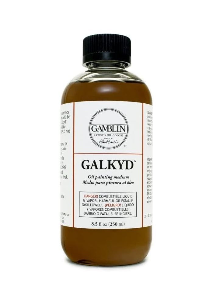 Gamblin Galkyd Medium Oil Painting Medium - 8.5 oz (250 ml) Clear - Image 1